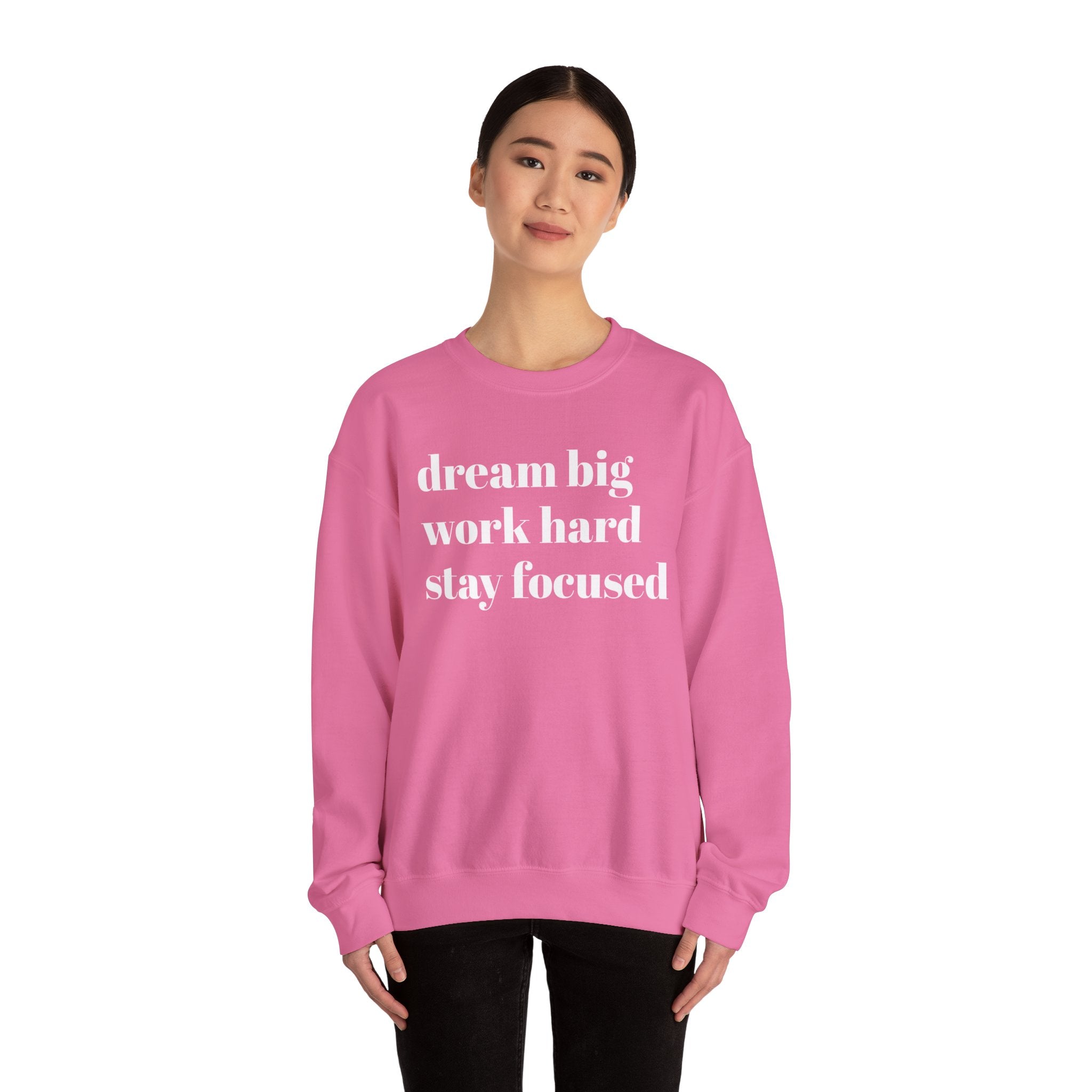 Dream Big Sweatshirt | Unisex Inspirational Crewneck | Comfortable & Eco-Friendly Heavy Blend Apparel