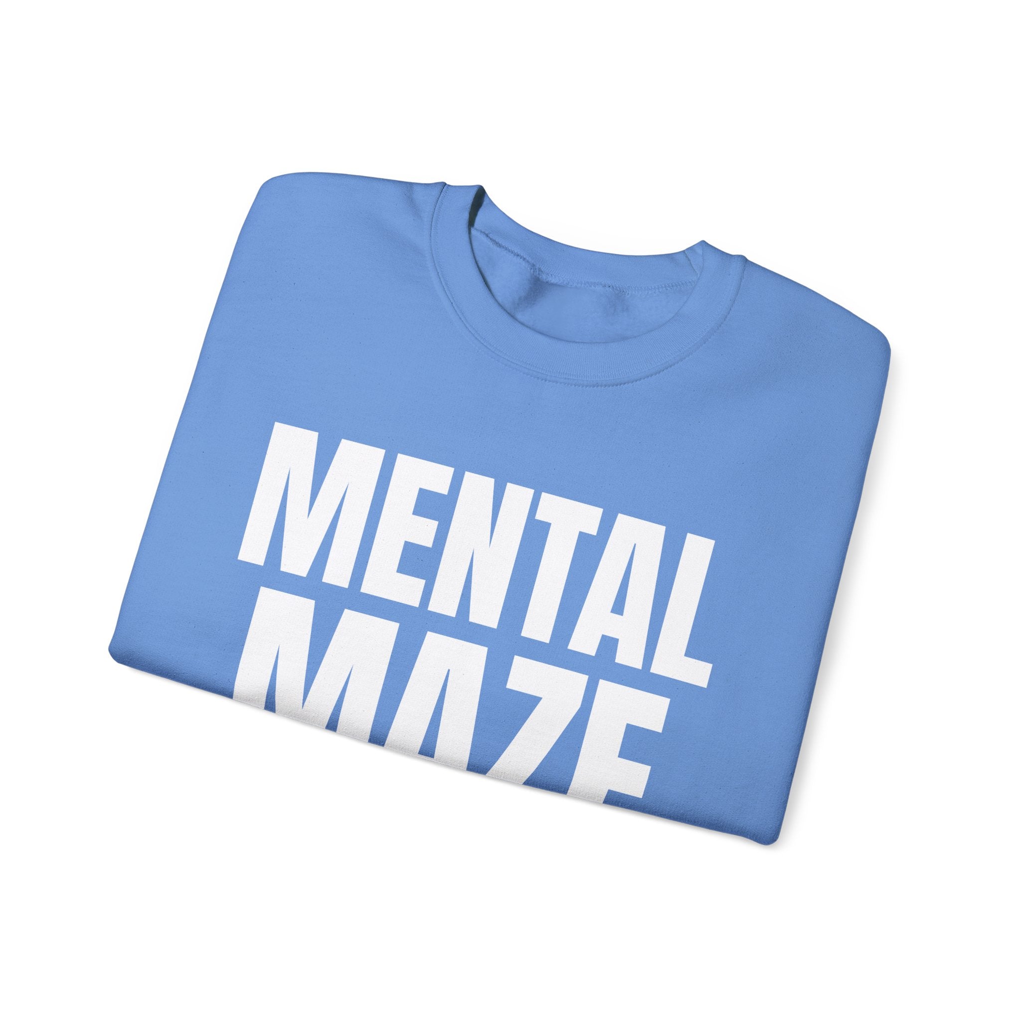 Mental Maze Crewneck Sweatshirt | Unique Design for Creative Minds | Comfortable & Inspirational Apparel