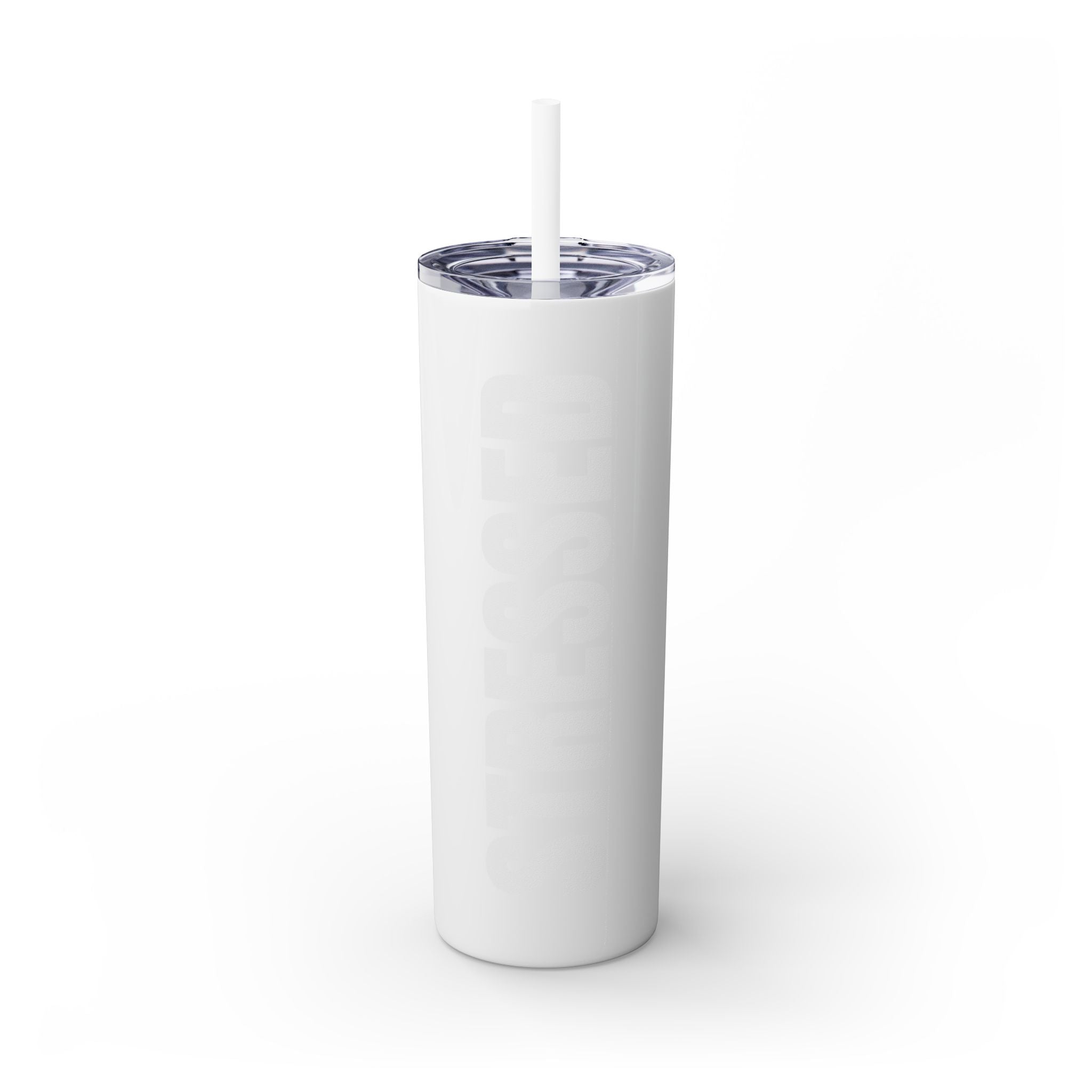 Copy of Overthinker Skinny Tumbler with Straw, 20oz