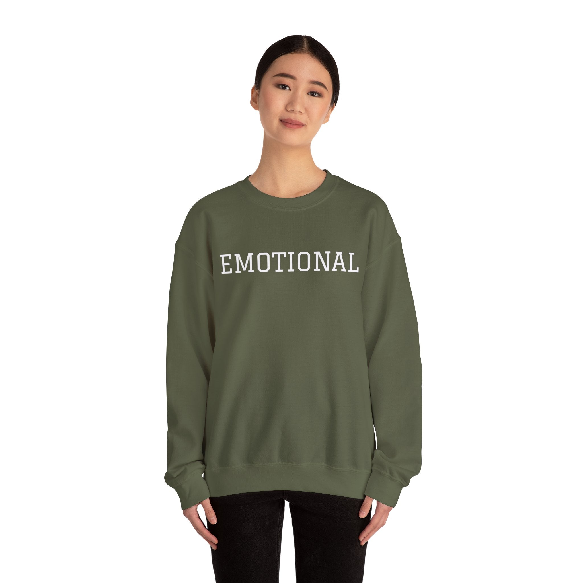 EMOTIONAL Crewneck Sweatshirt | Unisex Comfortable Apparel for Self-Expression