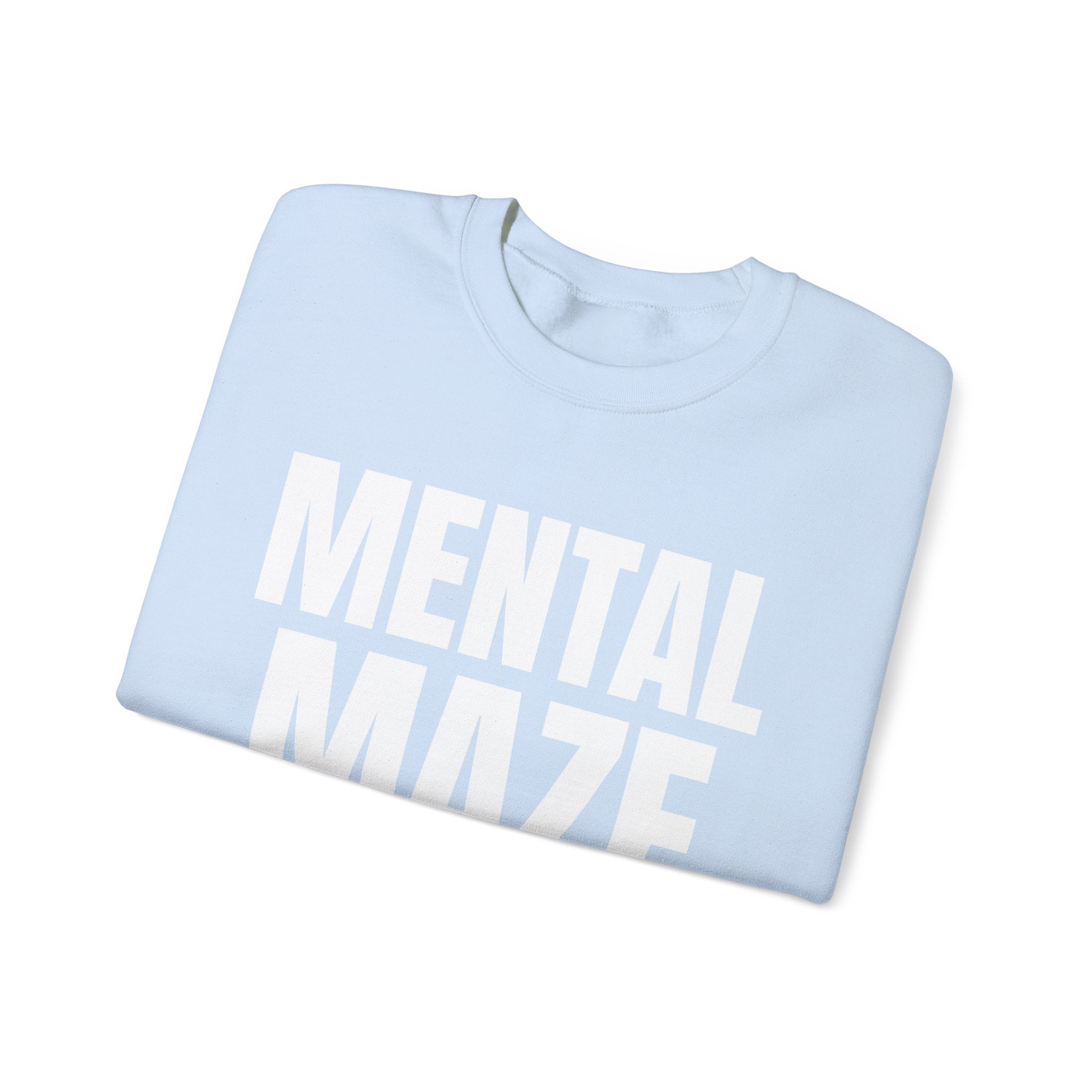 Mental Maze Crewneck Sweatshirt | Unique Design for Creative Minds | Comfortable & Inspirational Apparel