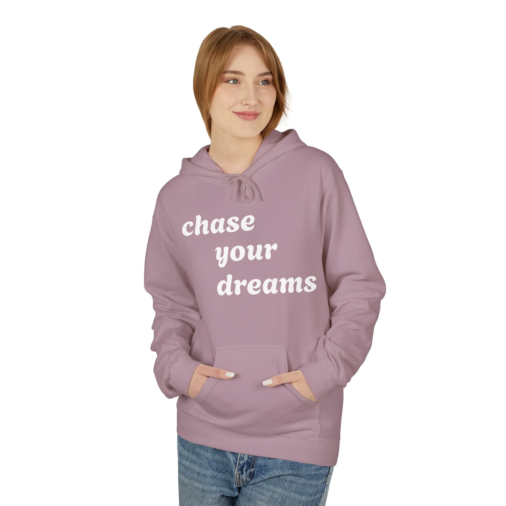 Chase Your Dreams Fleece Hoodie | Cozy Comfort for Ambitious Minds