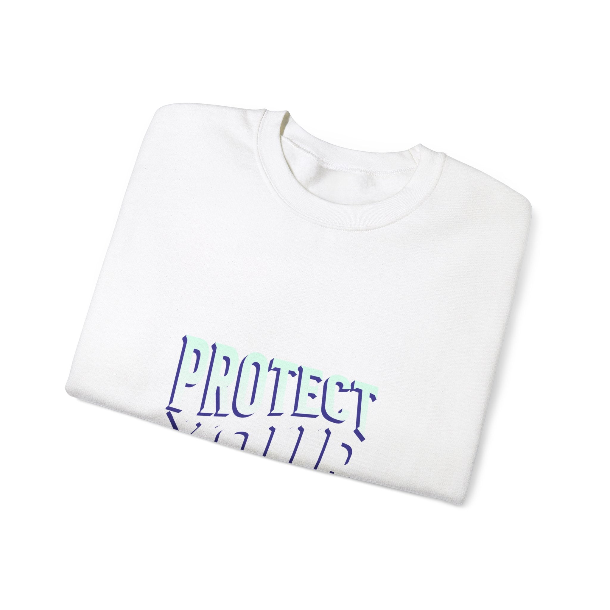 Protect Your Peace Crewneck Sweatshirt | Unisex Cozy Apparel for Mindfulness & Comfort | Ideal Gift for Self-Care Enthusiasts