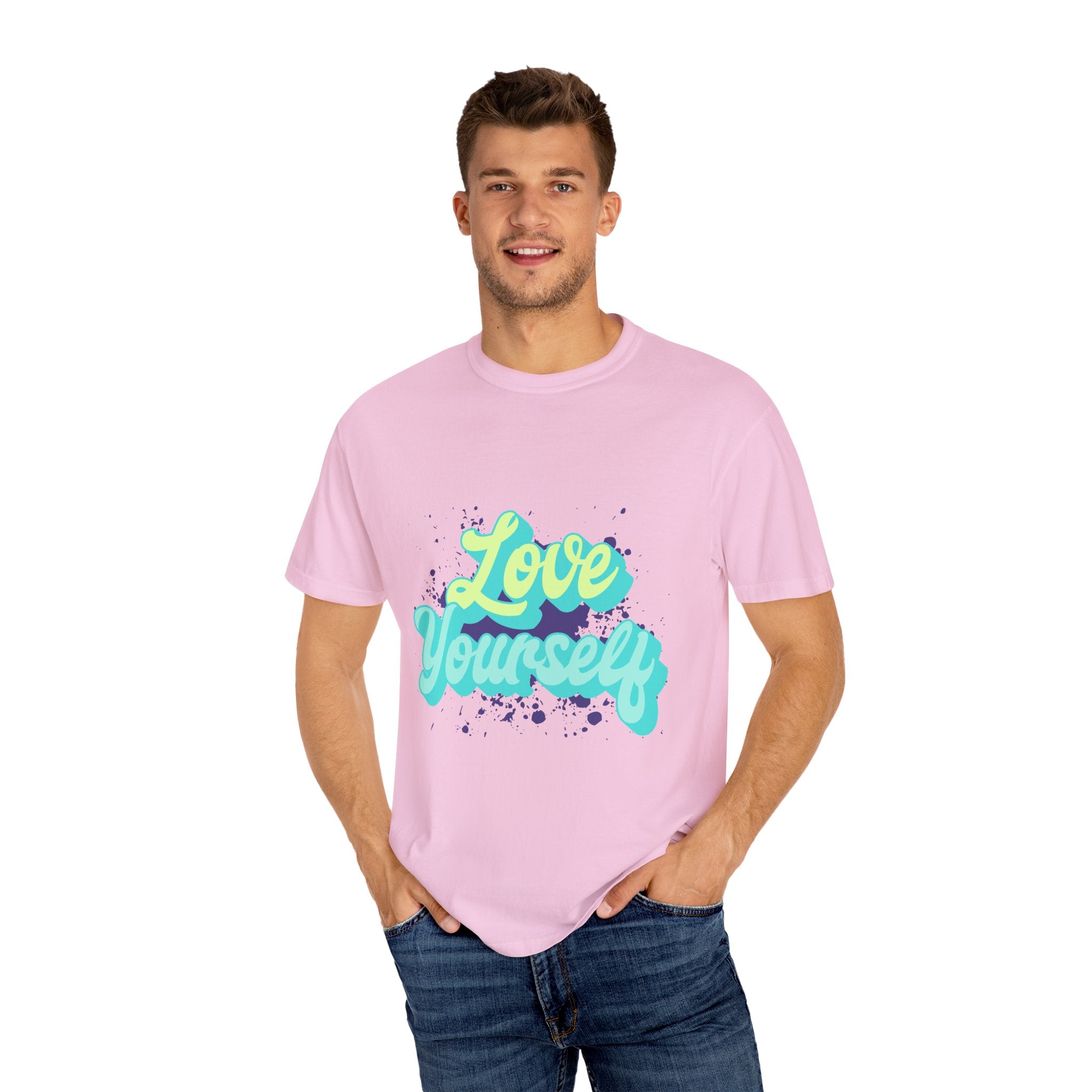 Love Yourself Unisex Garment-Dyed T-Shirt: Embrace Self-Acceptance in Style