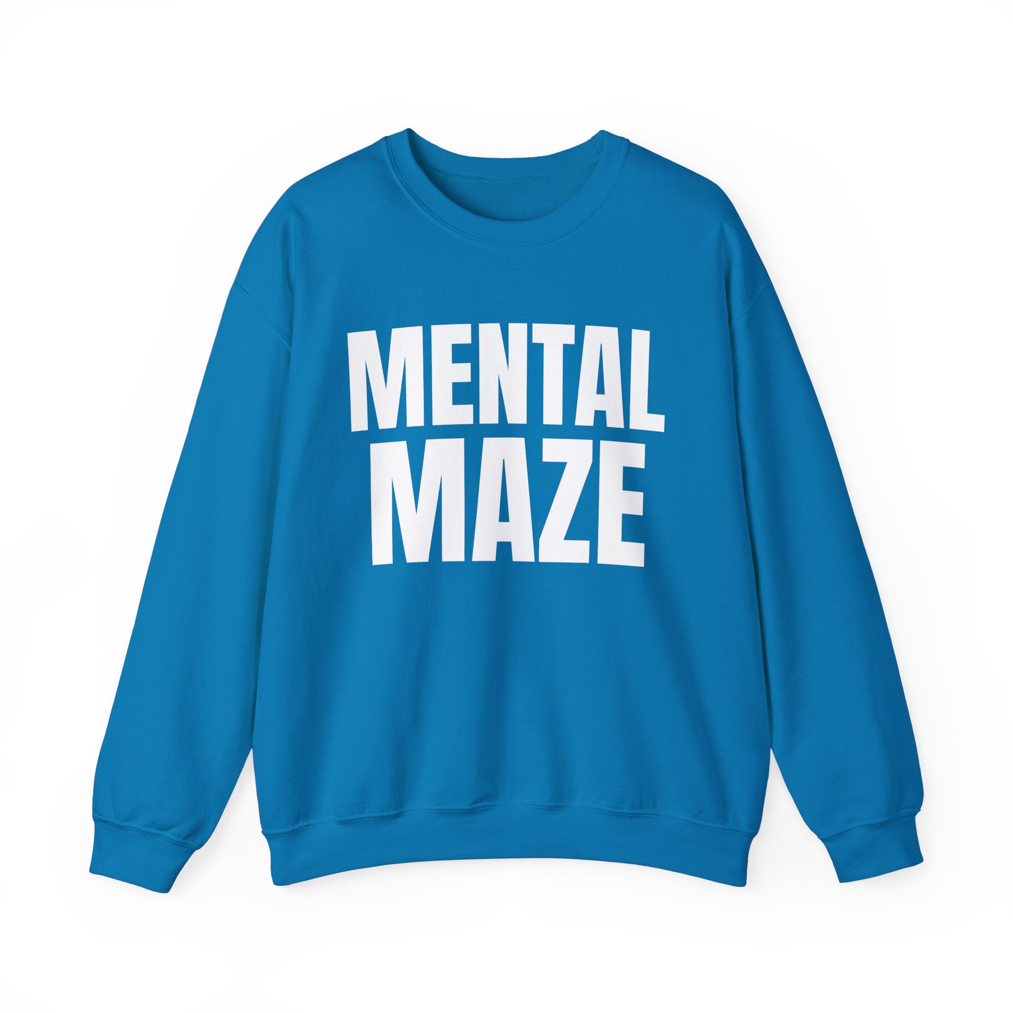 Mental Maze Crewneck Sweatshirt | Unique Design for Creative Minds | Comfortable & Inspirational Apparel