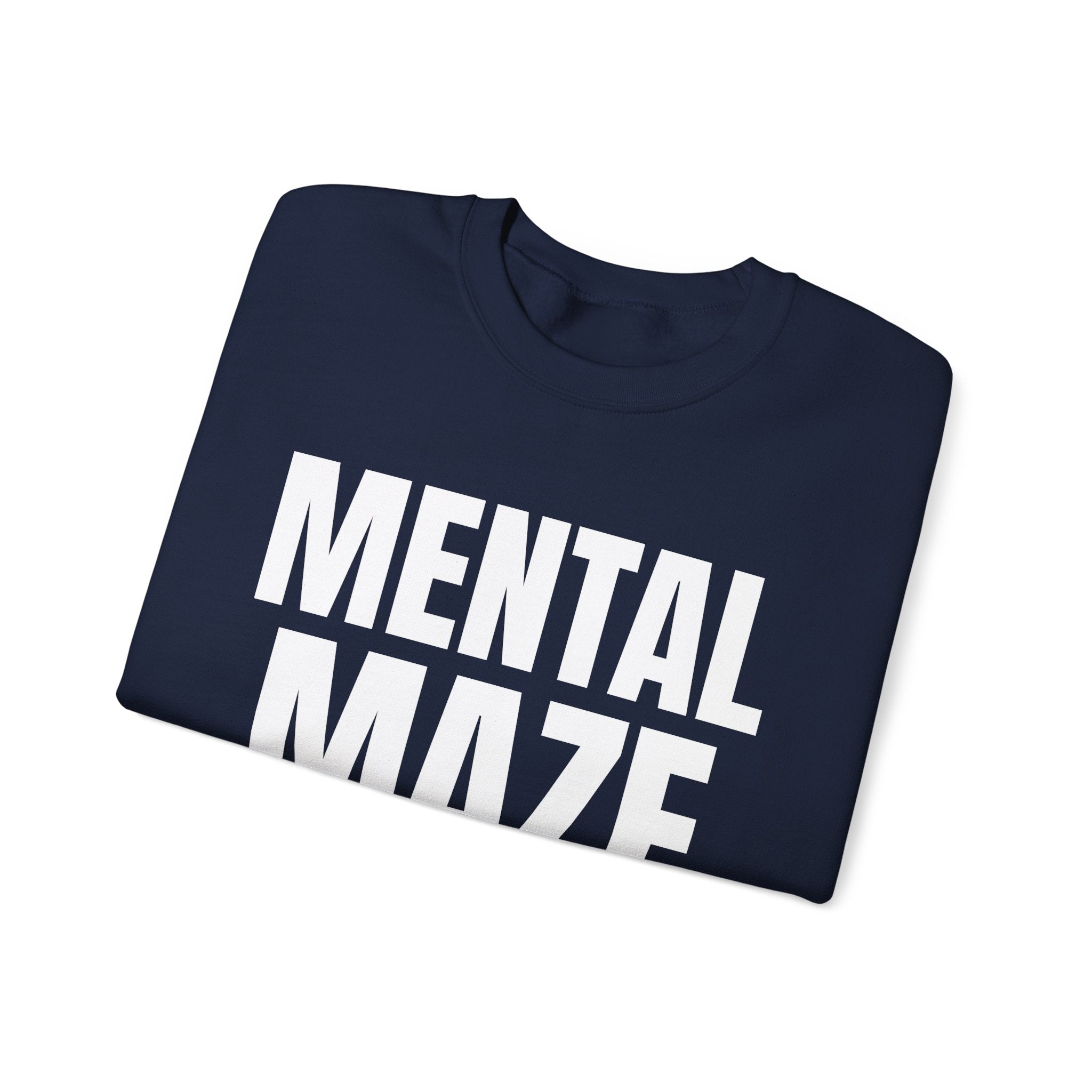 Mental Maze Crewneck Sweatshirt | Unique Design for Creative Minds | Comfortable & Inspirational Apparel