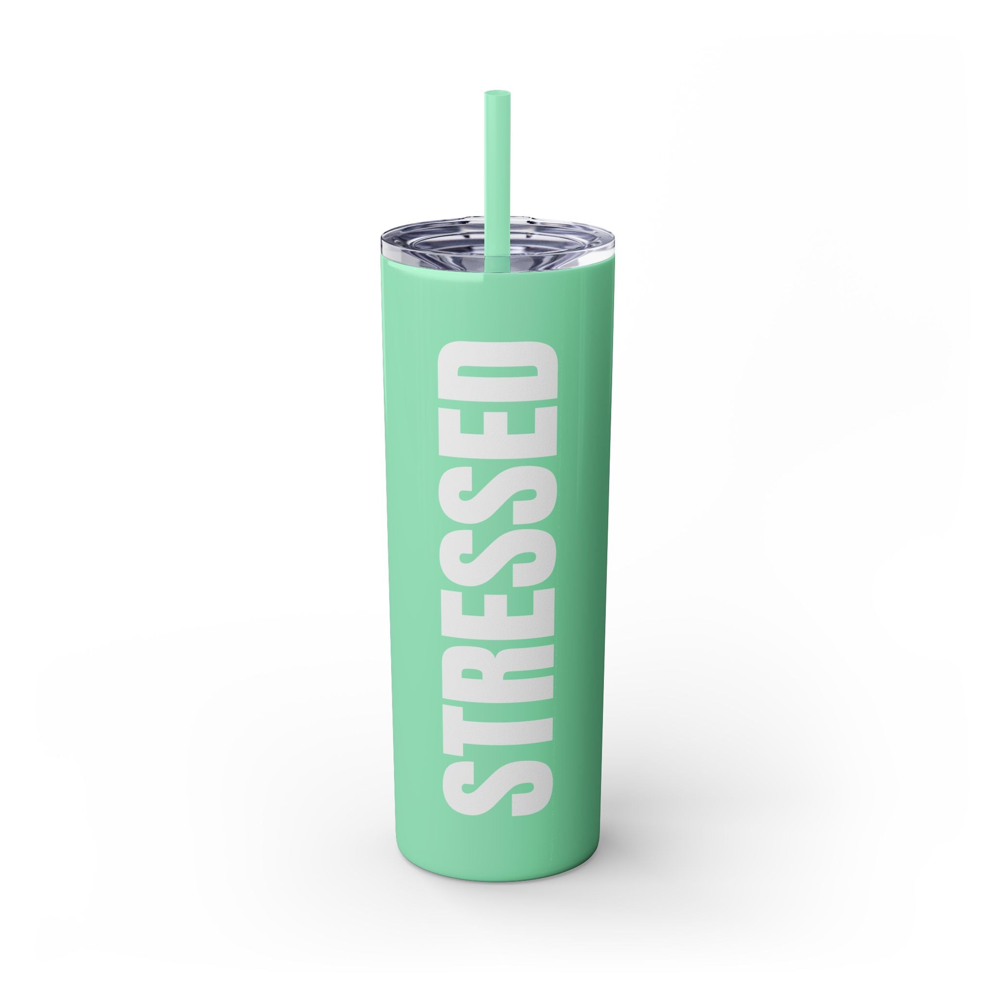 Copy of Overthinker Skinny Tumbler with Straw, 20oz