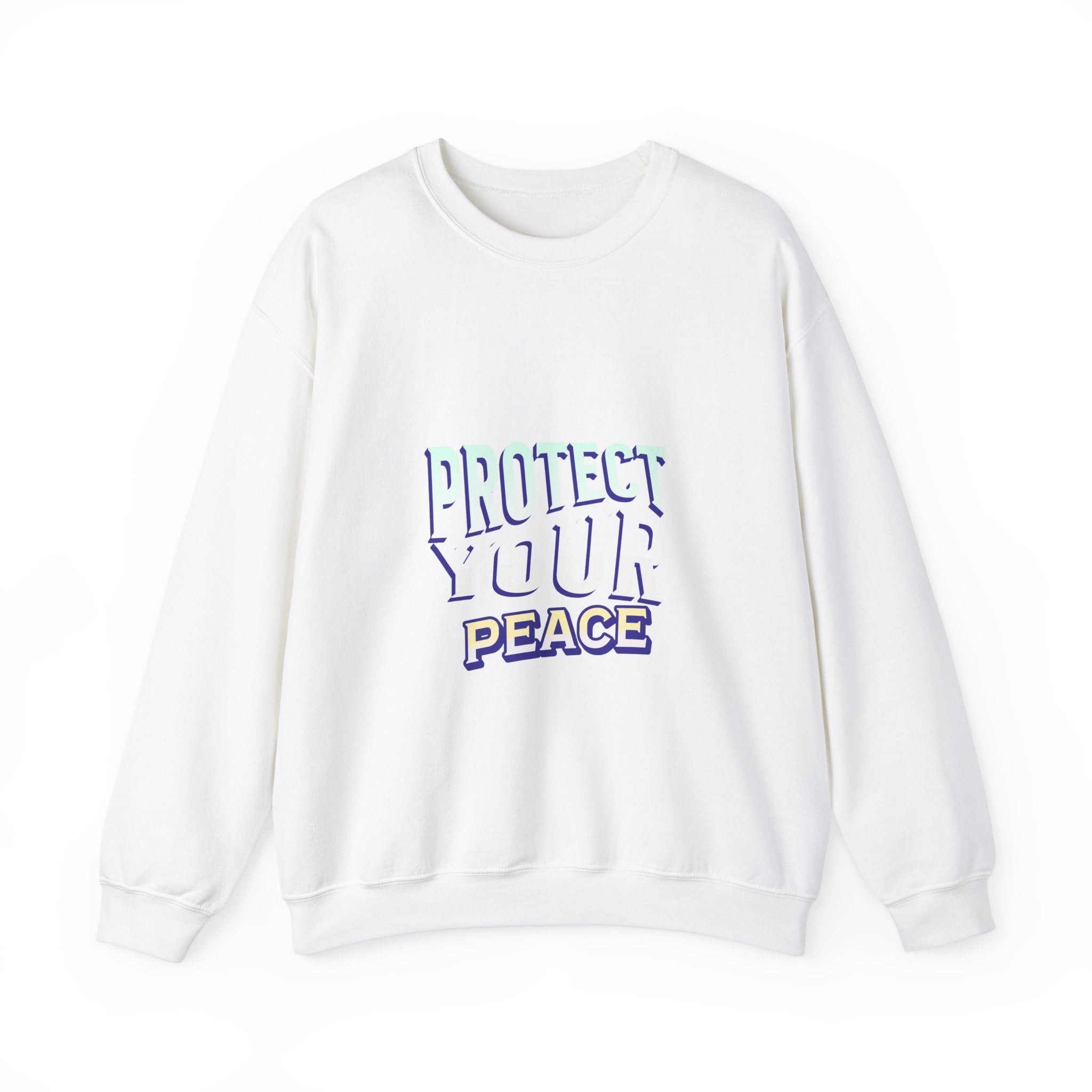 Protect Your Peace Crewneck Sweatshirt | Unisex Cozy Apparel for Mindfulness & Comfort | Ideal Gift for Self-Care Enthusiasts