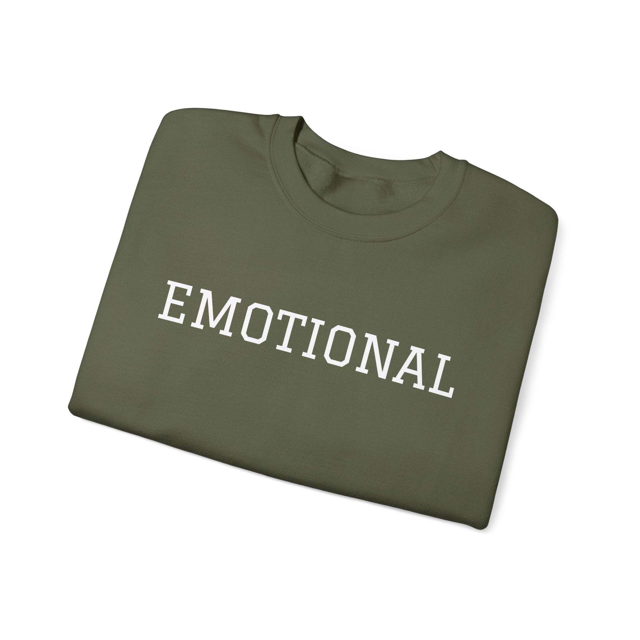 EMOTIONAL Crewneck Sweatshirt | Unisex Comfortable Apparel for Self-Expression