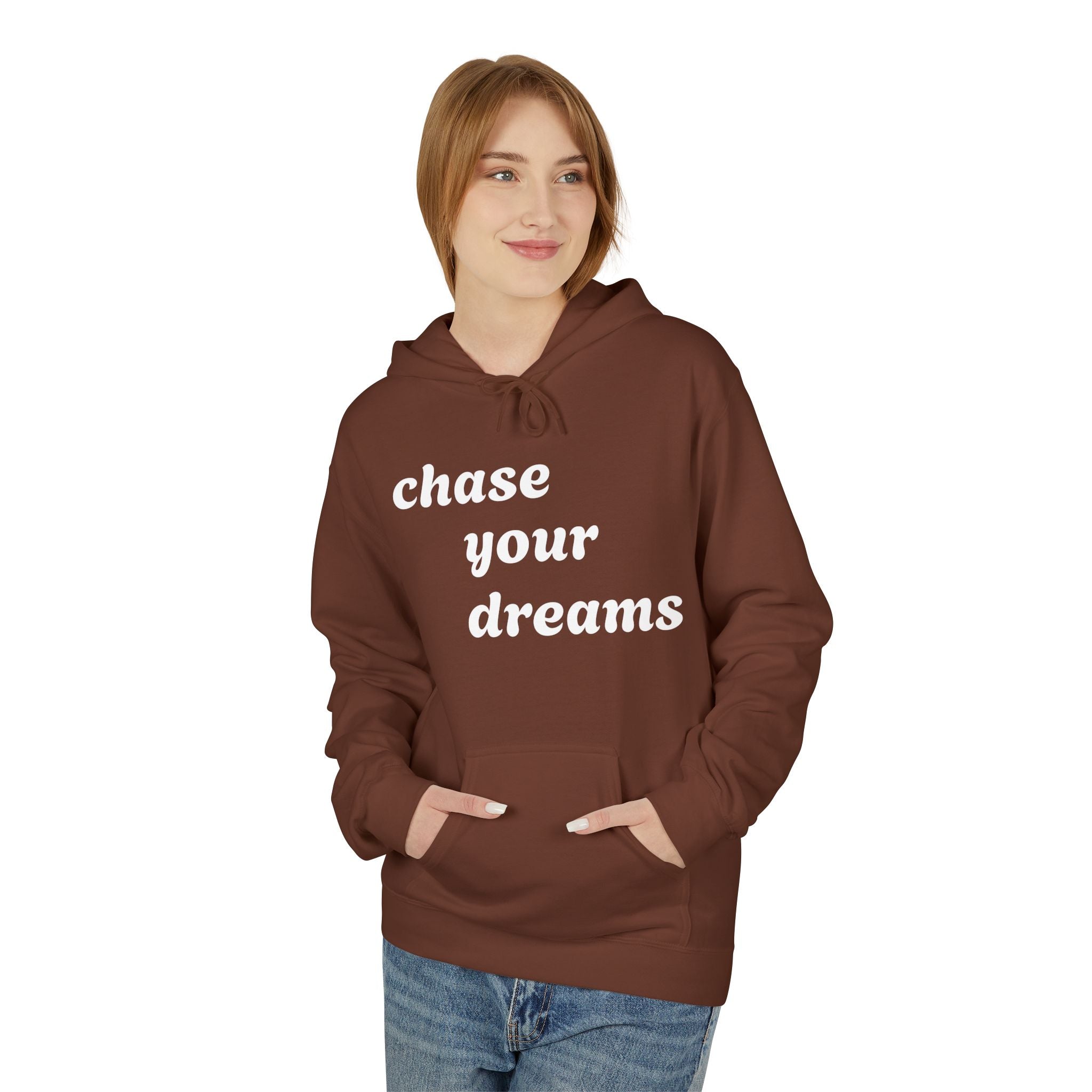 Chase Your Dreams Fleece Hoodie | Cozy Comfort for Ambitious Minds