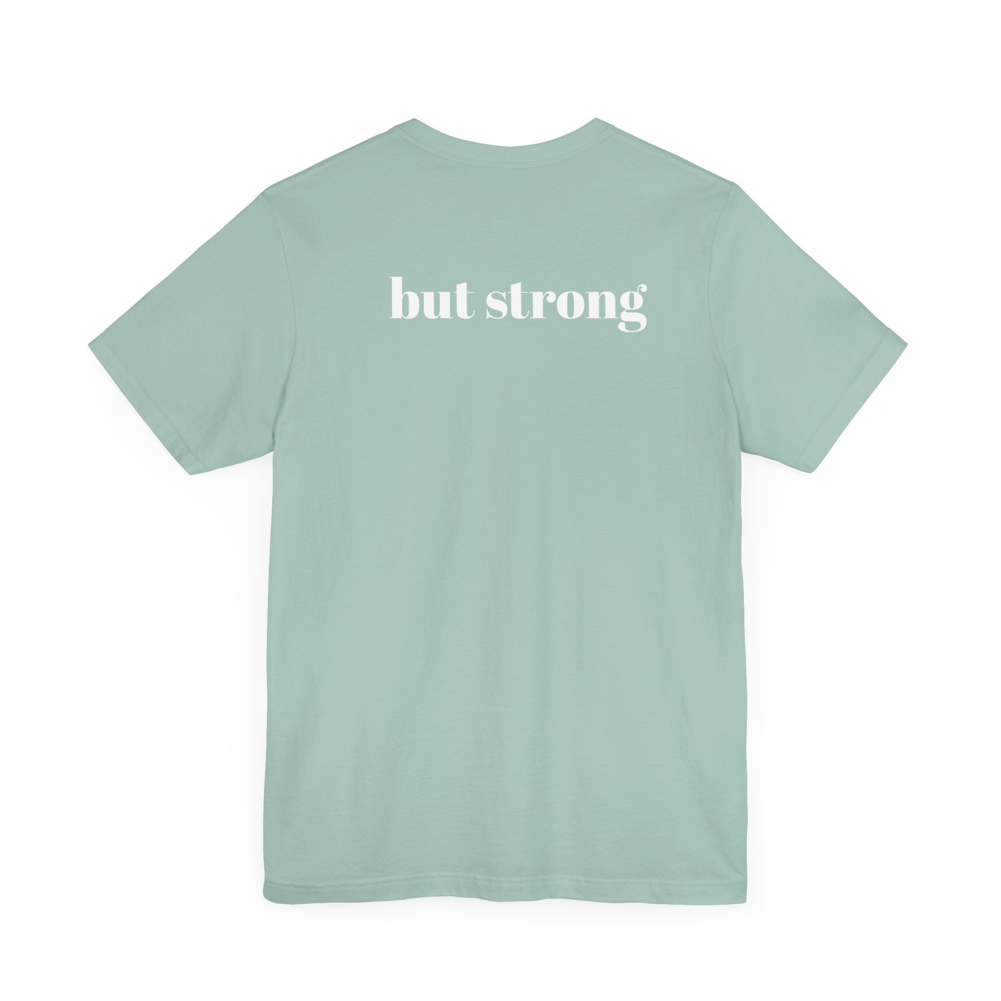 Worried (BUT STRONG) Unisex Jersey Short Sleeve Tee for Resilience and Comfort