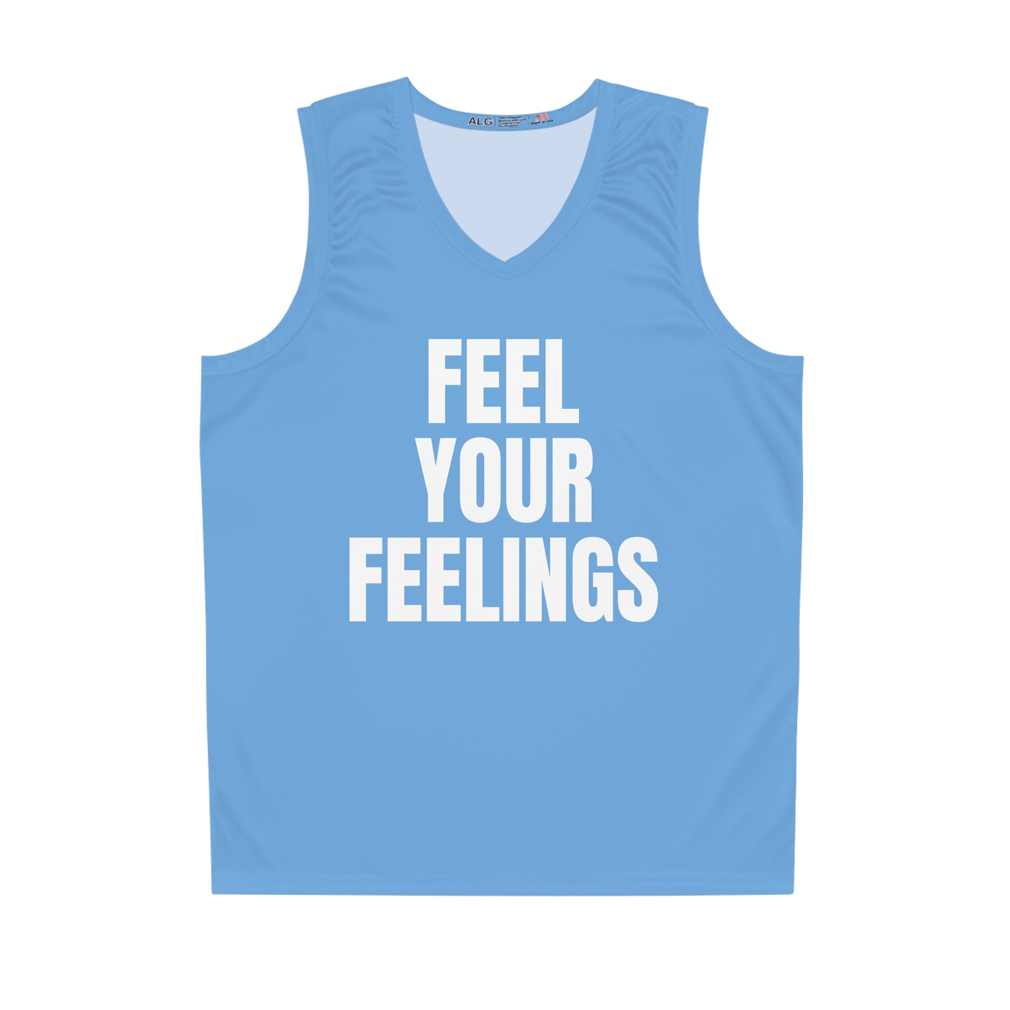 Feel Your Feelings Basketball Jersey | Express Your Game with Style and Comfort